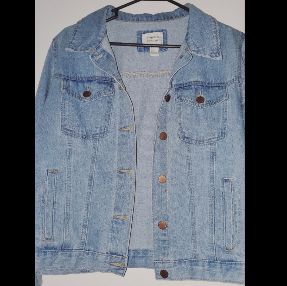 Comfy oversized fit jean jacket